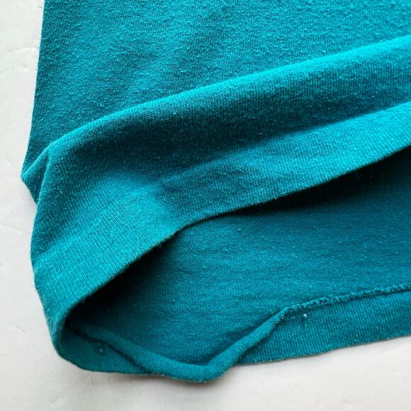 Vintage Wild Stang Ford Mustang Boss Fastback Single Stitch Teal Car USA T Shirt - Picture 10 of 14